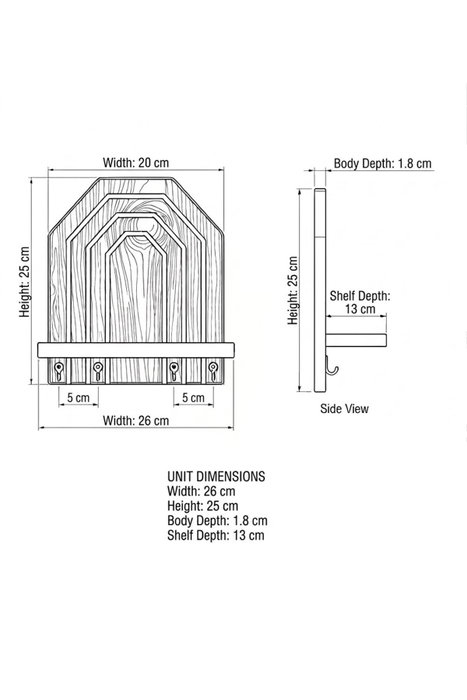 Hanah Home Artmtkwll10-Wenge Hanah Home Artmtkwll10-Wenge